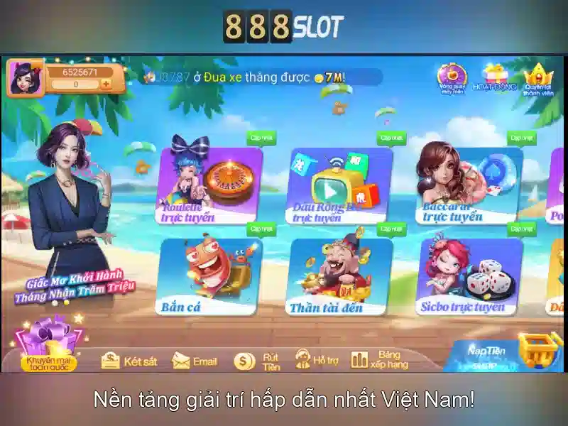 Trải nghiệm chơi 888slot game tại 888SLOT